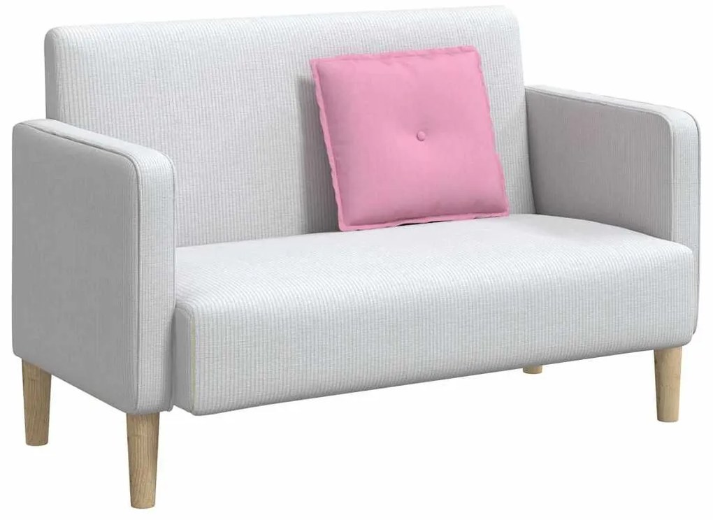 vidaXL Μαξιλάρι Πλάτης Ροζ 50 x 19 x 45 εκ ύφασμα