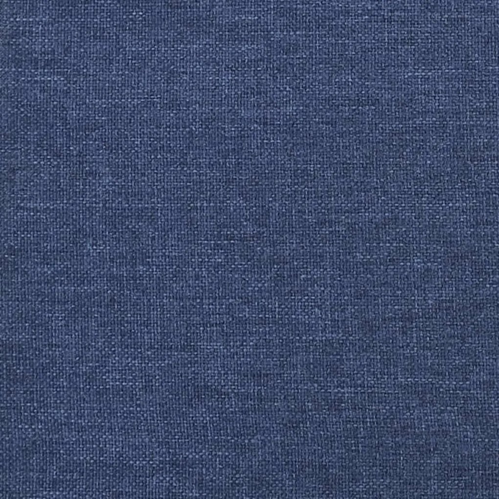 vidaXL Υποπόδιο Μπλε 45x29,5x35 εκ. Ύφασμα & Συνθετικό Δέρμα