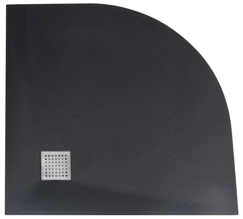 vidaXL Βάση Ντουζιέρας Μαύρη 90 x 90 εκ. από SMC