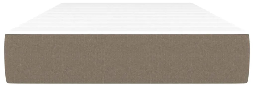 vidaXL Στρώμα με Pocket Springs Taupe 120x190x20 εκ. Υφασμάτινο