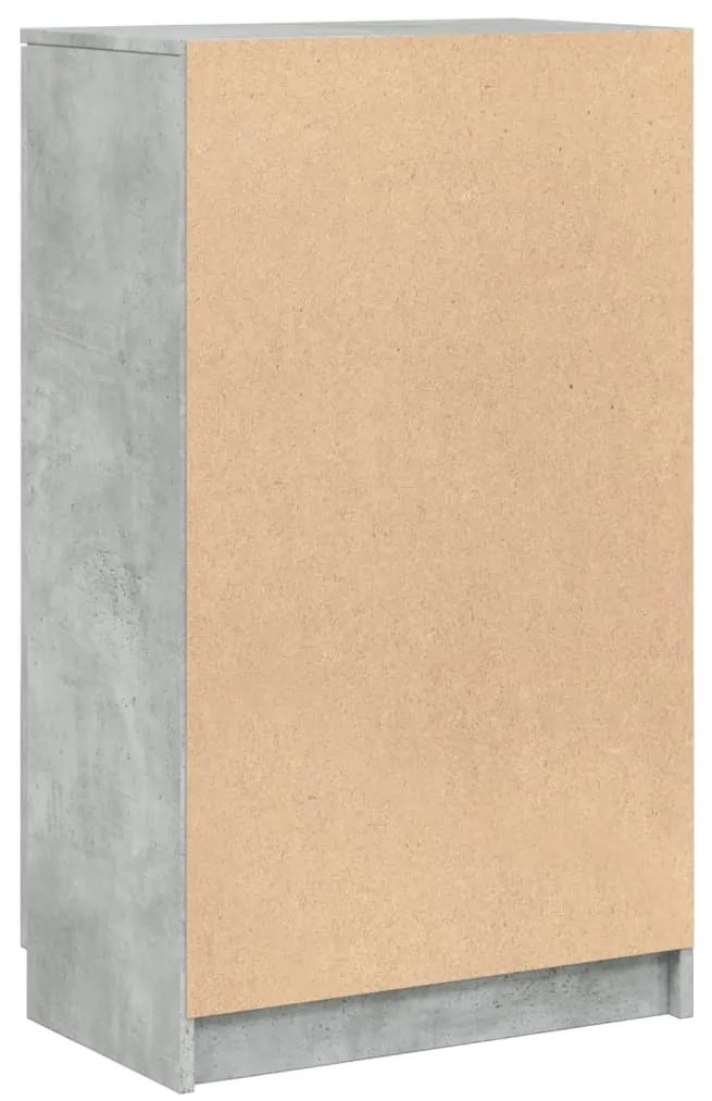 vidaXL Παπουτσοθήκη Γκρι Σκυροδέματος 59x35x100,5 εκ. Επεξεργασμένο Ξύλο