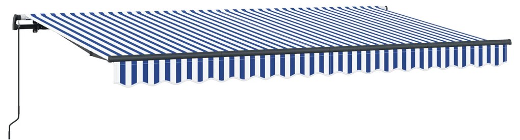 vidaXL Σκηνίτσα Αναδιπλούμενη Μπλε και άσπρο 3.5 x 2 μ