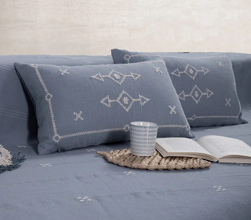 Ριχτάρι Τετραθέσιου Figerald Blue 180x350 - Nef-Nef Homeware