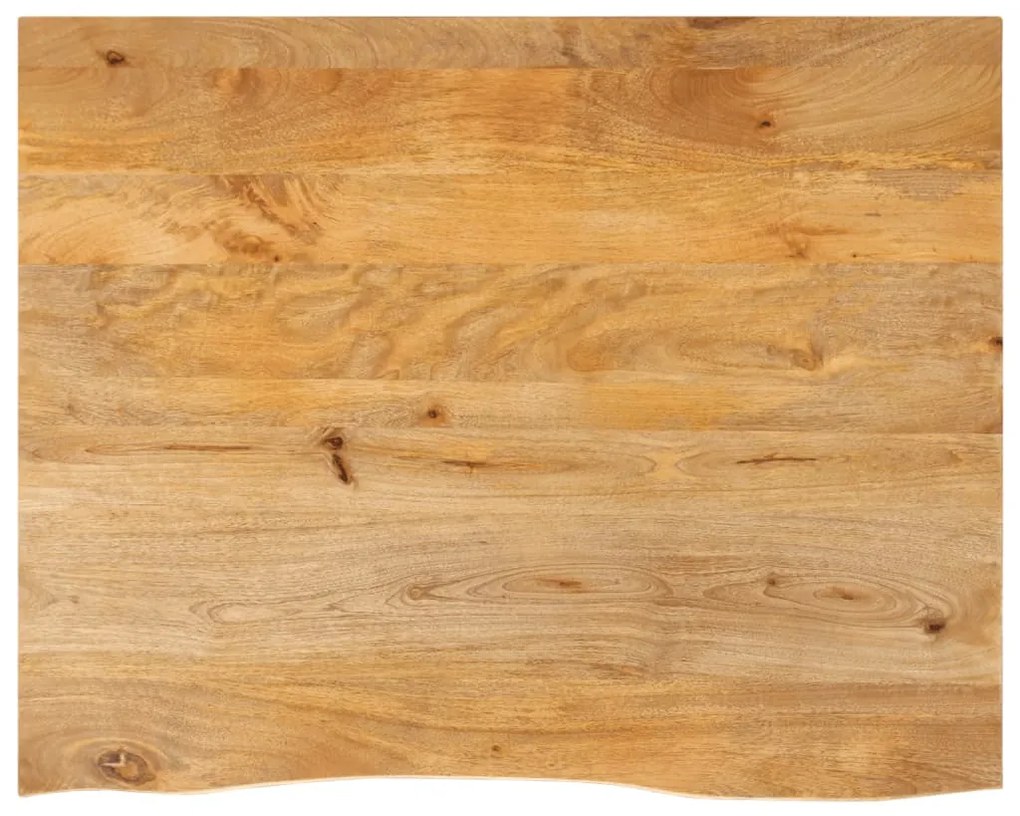 Επιφάνεια Τραπεζιού 90x80x2,5 εκ. Live Edge Μασίφ Ξύλο Μάνγκο