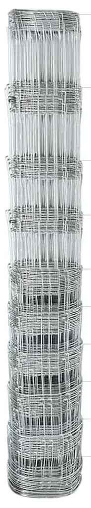 vidaXL Στύλος Περιφράξεων Γαλβανισμένο 50 x 1,2 m Ατσάλι