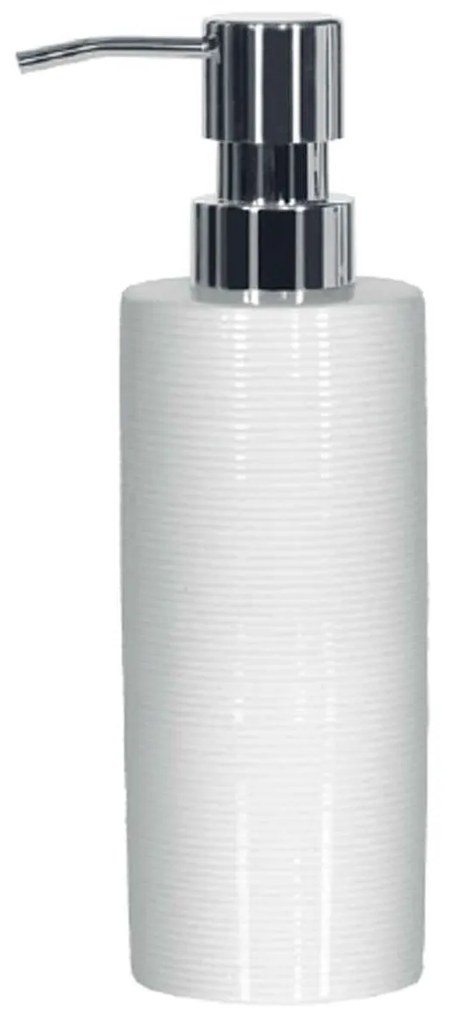 Δοχείο Κρεμοσάπουνου Tube Ribbed 03212.004 White Spirella Ceramic