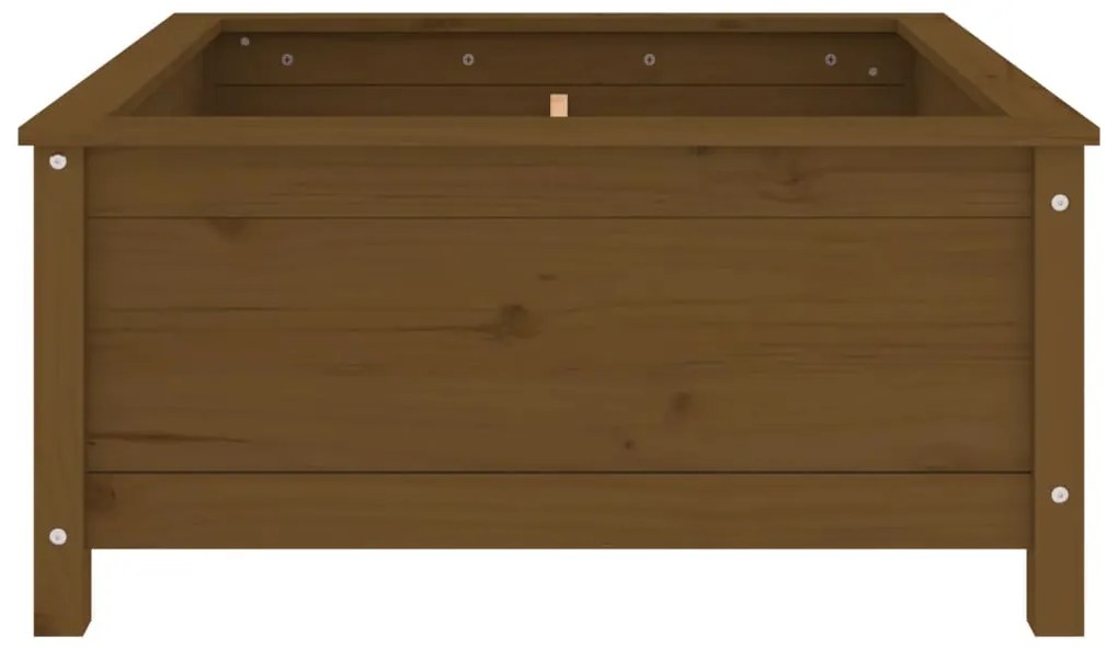vidaXL Ζαρντινιέρα Μελί 82,5 x 82,5 x 39 εκ. από Μασίφ Ξύλο Πεύκου