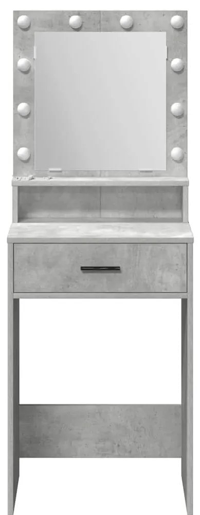 vidaXL Κομοδίνο Γκρι σκυροδέματος 50 x 41 x 135 εκ Επεξεργασμένο ξύλο