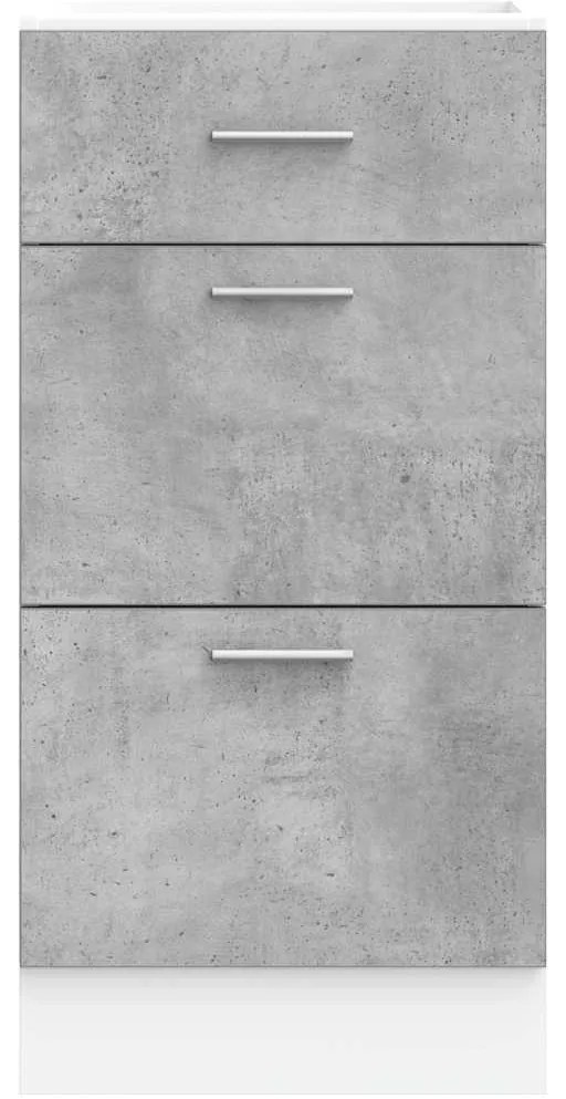 κάτω ντουλάπι σκυρόδεμα γκρι 40x46x81,5 cm - Γκρι