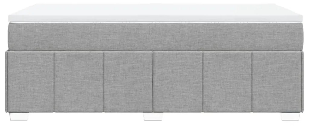 ΚΡΕΒΑΤΙ BOXSPRING ΜΕ ΣΤΡΩΜΑ ΑΝΟΙΧΤΟ ΓΚΡΙ 90X190 ΕΚ. ΥΦΑΣΜΑΤΙΝΟ 3285435