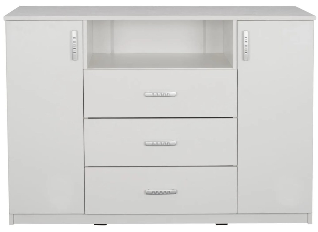 Μπουφές ADLER με 2 Ντουλάπια και 3 Συρτάρια Λευκό 120x45x85Y εκ. 120x45x85 εκ.