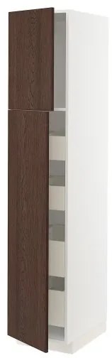 METOD/MAXIMERA ψηλό ντουλάπι με 2 πόρτες/4 συρτάρια, 40x60x200 cm 494.643.19