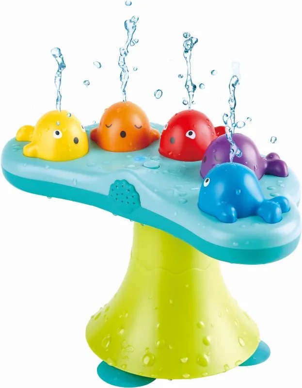 Hape Musical Whale Fountain Μουσικές Φαλαινίτσες Μπάνιου 1 Τεμ E0218A