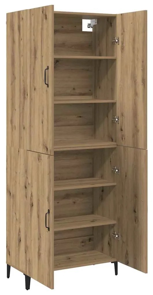 vidaXL Highboard 2 pcs artisan δρυς 69.5 x 34 x 180 εκ.