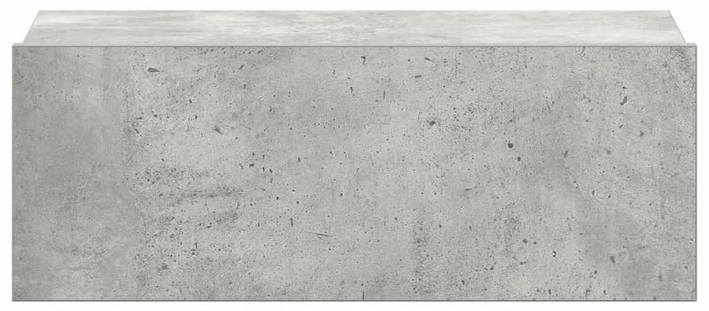 vidaXL Κομοδίνο Κρεμαστό Γκρι Σκυροδέματος 40x30x15 εκ. από Επεξ. Ξύλο