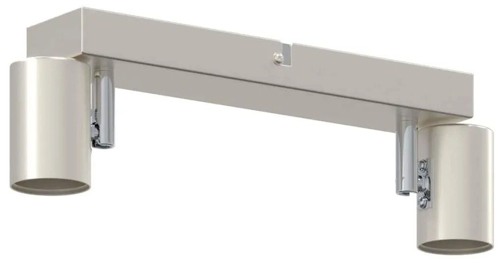 vidaXL Σποτ οροφής Βουρτσισμένο νικέλιο 26 x 6.5 x 11.5 εκ Ατσάλι