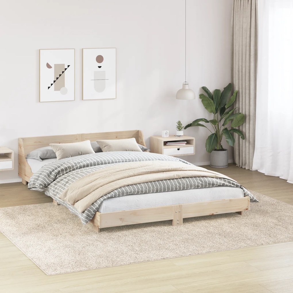vidaXL Χαλί shaggy  με λατέξ, Κρεμ 240x340 εκ.