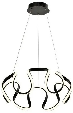 Κρεμαστό Φωτιστικό Οροφής Led Αλουμίνιο H120 Φ52 Eurolamp-144-15009-Μαύρο 144-15009