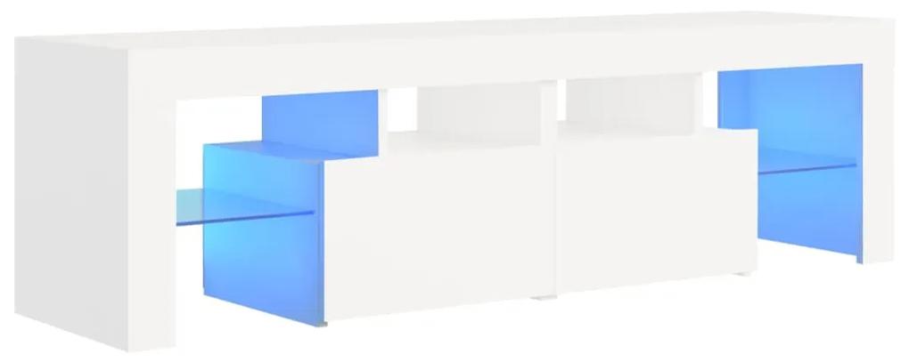 vidaXL Έπιπλο Τηλεόρασης με LED Λευκό 140 x 36,5 x 40 εκ.