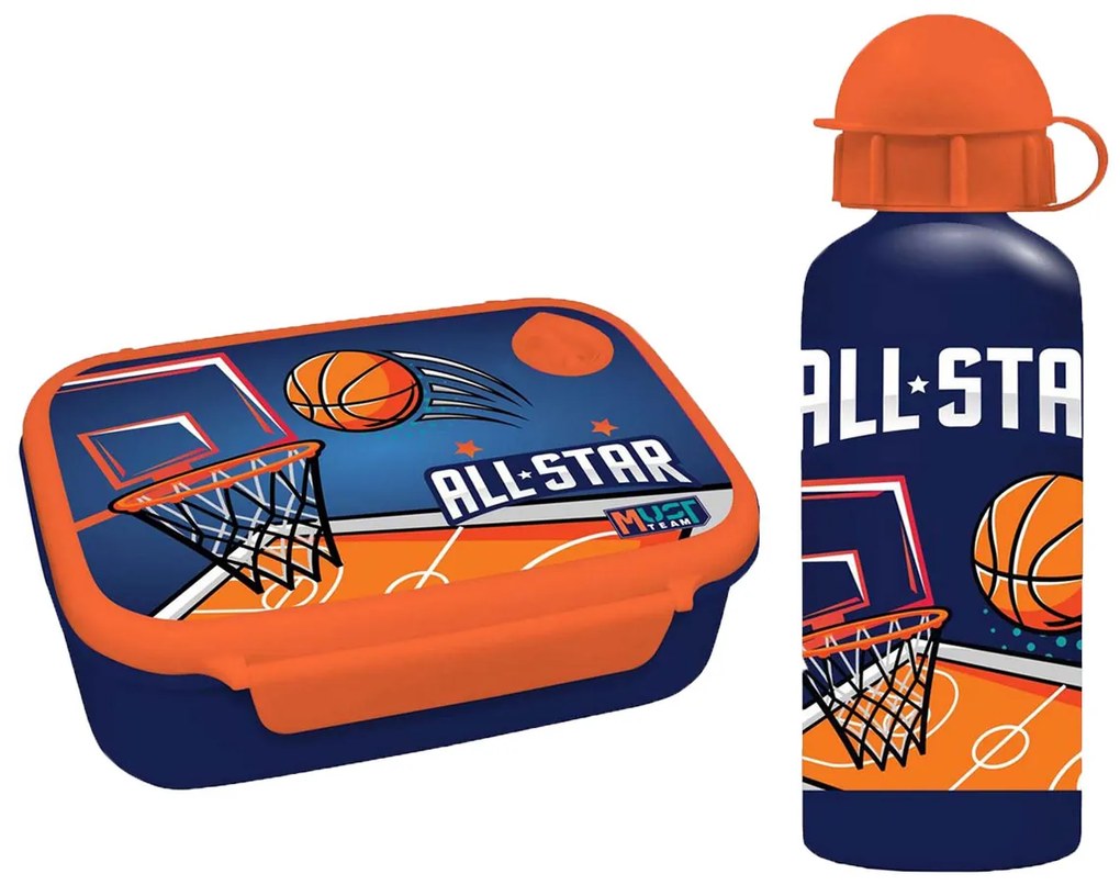 Φαγητοδοχείο 800ml &amp; Παγούρι 500ml  Must Basketball 000586462