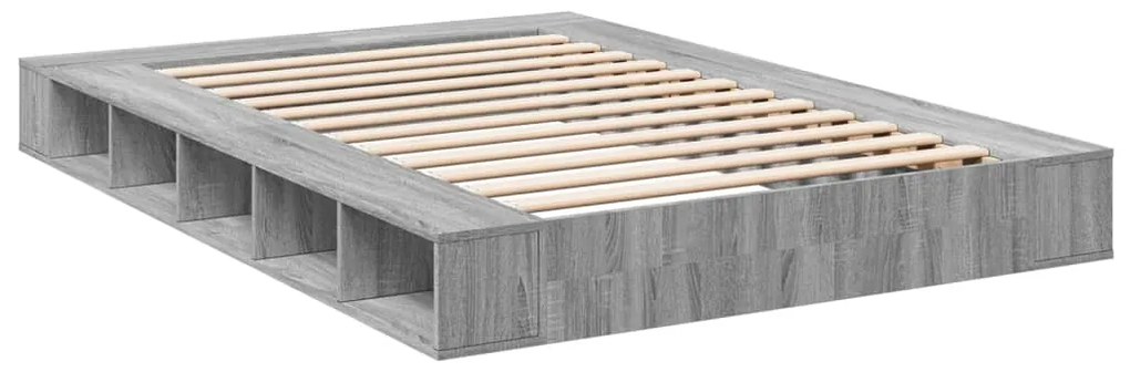 vidaXL Πλαίσιο Κρεβατιού Γκρι Sonoma 160x200 εκ. Επεξεργασμένο Ξύλο