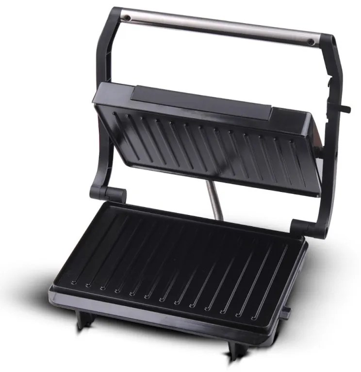 Ηλεκτρική τοστιέρα γκριλιέρα Techwood TPG-755, 750W, Αντιθερμική λαβή, Θερμοστάτης, Κόκκινο