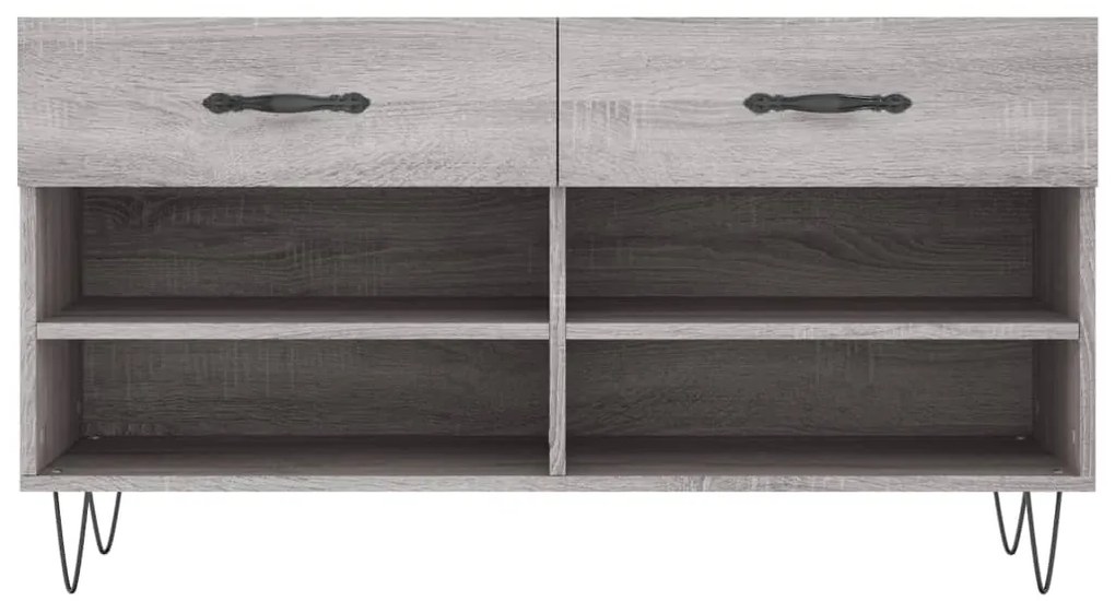 vidaXL Παπουτσοθήκη Γκρι Sonoma 102x35x55 εκ. από Επεξεργασμένο Ξύλο