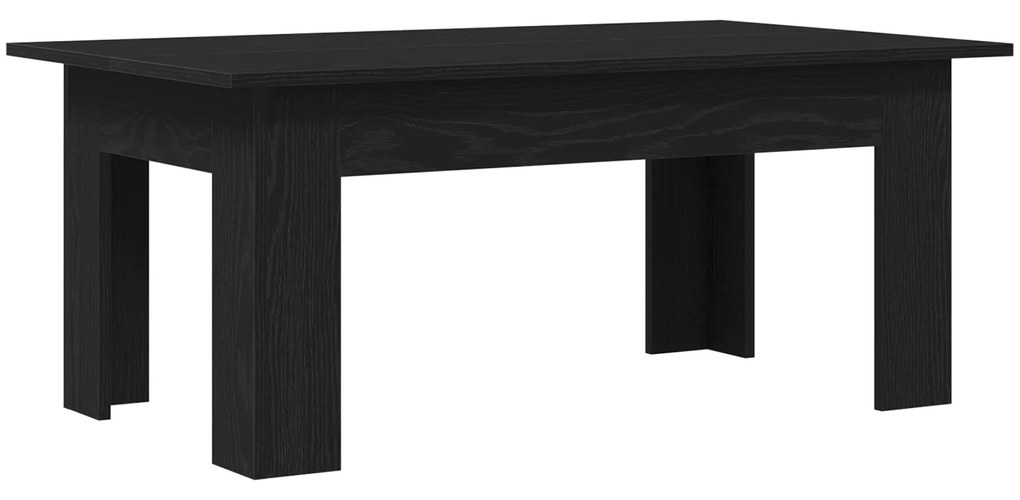 vidaXL Τραπεζάκι Σαλονιού Μαύρο Δρυς 100x60x42 εκ Επεξεργασμένο Ξύλο