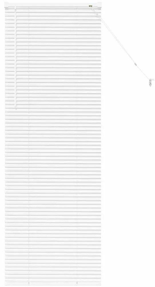 vidaXL Ρολό Παραθύρου με κουρτίνες Λευκό Αλουμίνιο