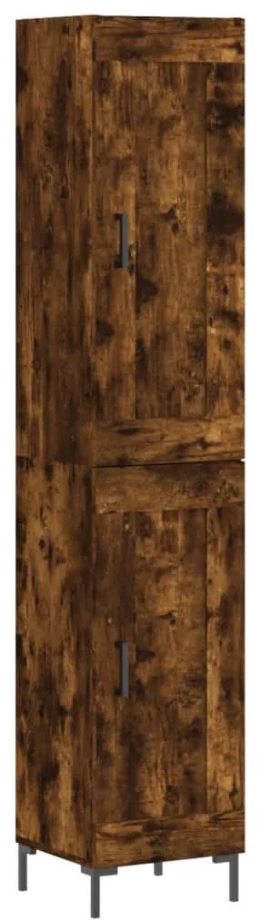 vidaXL Ντουλάπι Καπνιστή δρυς 34,5x34x180 εκ. από Επεξεργασμένο Ξύλο