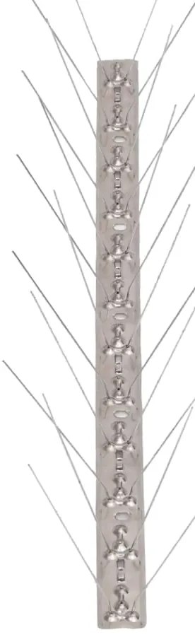 vidaXL Απωθητικές Ακίδες Περιστεριών 4 Σειρών Σετ των 20 10μ Αν.Ατσάλι