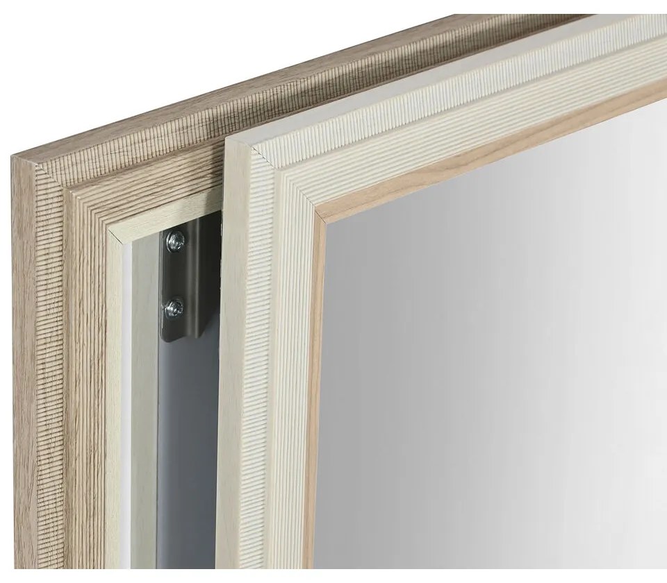 Τοίχο καθρέφτη Home ESPRIT Λευκό Καφέ Μπεζ Γκρι 66 x 2 x 92 cm 70 x 2 x 97 cm (4 Μονάδες)