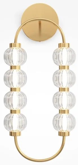 Απλίκα Φωτιστικό Τοίχου LED 16W Χρυσό Γυαλί Amulet MOD555WL-L11G3K Maytoni MOD555WL-L11G3K Χρυσό