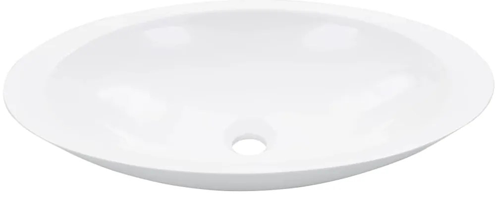 vidaXL Νιπτήρας Λευκός 59,3x35,1x10,7 εκ. Συνθετικός Τεχνητό Μάρμαρο