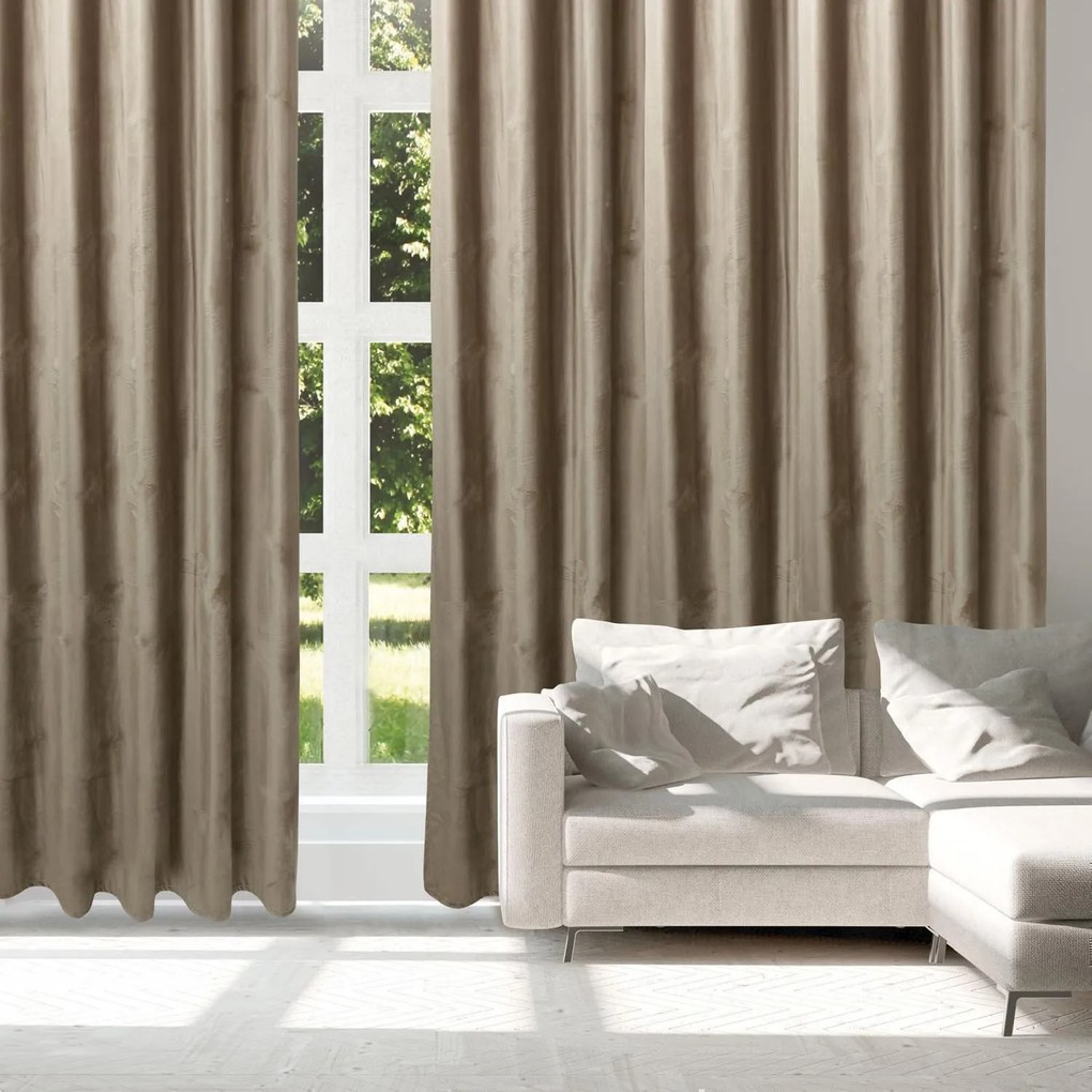 ΚΟΥΡΤΙΝΑ ΜΕ ΚΡΙΚΟΥΣ 140x270cm DAS HOME - CURTAIN 2227