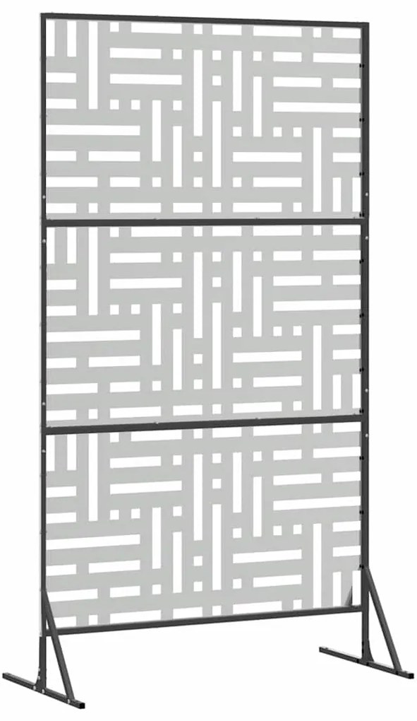 vidaXL Οθόνη Ιδιωτικότητας Γκρι 100 x 50 x 180 εκ. Ατσάλι