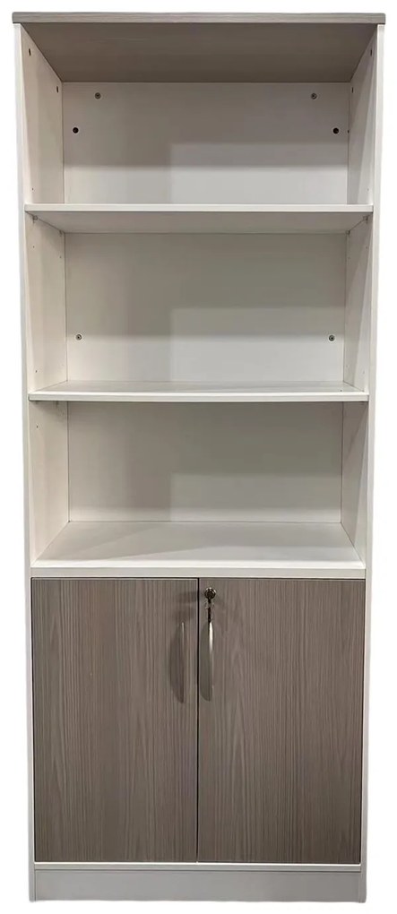 Βιβλιοθήκη γραφείου Armadi σε Sonoma - Λευκό 80x40x200εκ 80x40x200 εκ.