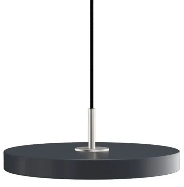 Φωτιστικό Οροφής Asteria Plus Mini Steel 2289C4174 Φ31x10.5cm Led 1200lm 18W 2400-3000k Anthracite Umage