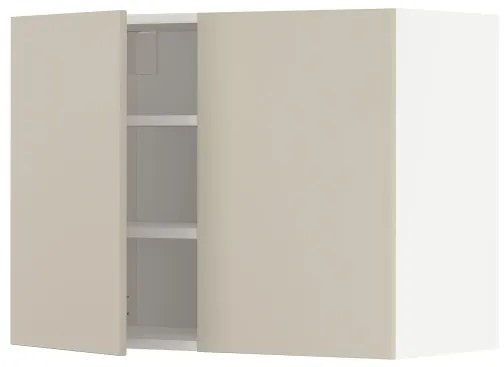 METOD ντουλάπι τοίχου με ράφια/2 πόρτες, 80x60 cm 194.568.15