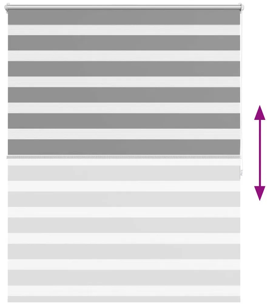 vidaXL Σύστημα Σκίασης Ρόλερ Zebra Γκρι 120 x 175 εκ.