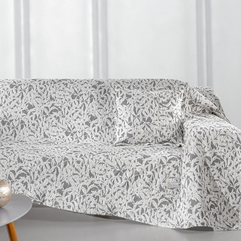 Ριχτάρι Blossom Smoke Guy Laroche Διθέσιο 180x250cm Βαμβάκι-Chenille