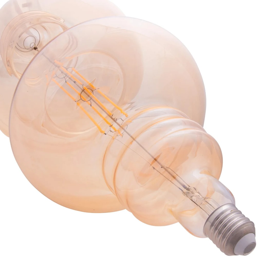 ΛΑΜΠΤΗΡΑΣ LED FILAMENT 8W E27 3000K GOLD COLOR DIMMABLE HM4053.02