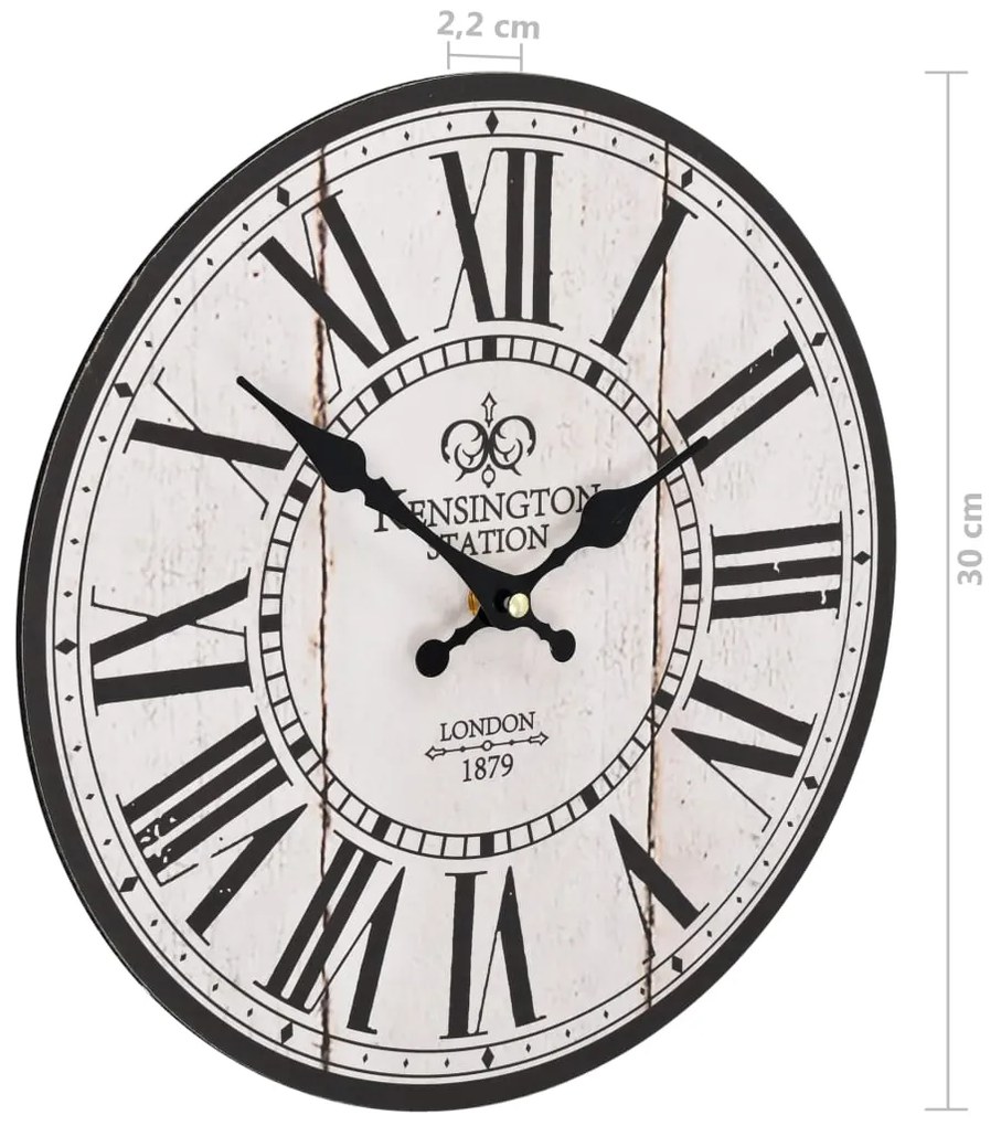 vidaXL Ρολόι Τοίχου Vintage Λονδίνο 30 εκ.