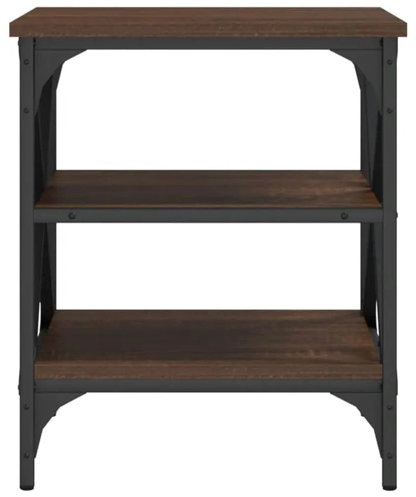 vidaXL Βοηθητικό Τραπέζι Καφέ Δρυς 40x42x50 εκ. Επεξεργασμένο Ξύλο