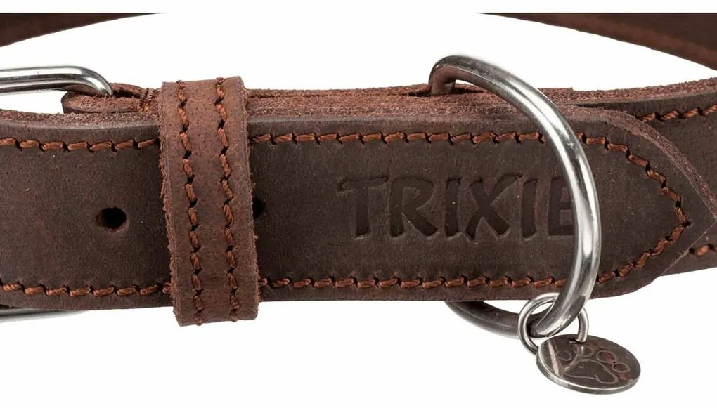 Κολλάρο Σκύλου Trixie Rustic Σκούρο καφέ S/M 34-40 cm