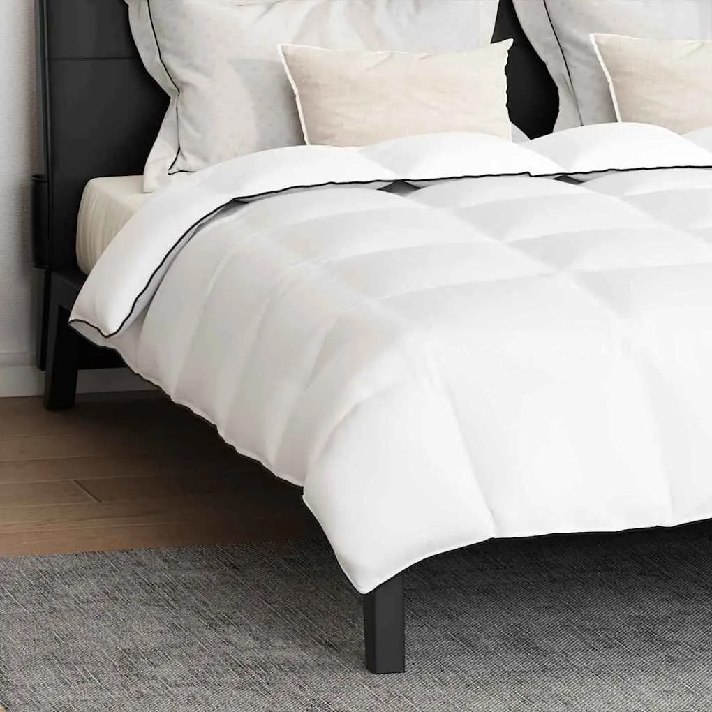 vidaXL Set Παπλώματος Χειμώνα 3 pcs Λευκό 200 x 240 cm Μικροΐνες, Βαμβάκι