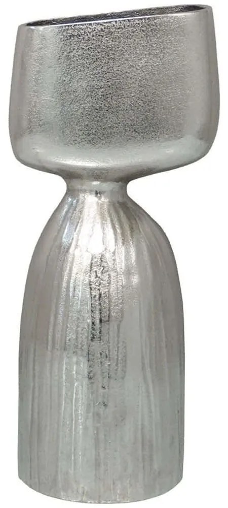 Βάζο Cobi 032510 16x13x38cm Silver Αλουμίνιο