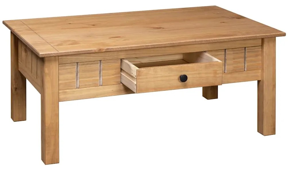 vidaXL Τραπέζακι Σαλονιού 100x60x45 εκ. Μασίφ Ξύλο Πεύκου Σειρά Panama