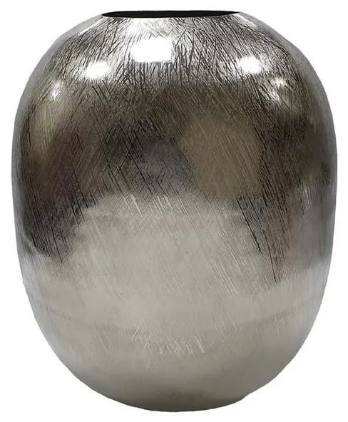 Artekko Uthiuys Διακοσμητικό Ασημί Βάζο Αλουμινίου (32x37)cm Artekko 45012