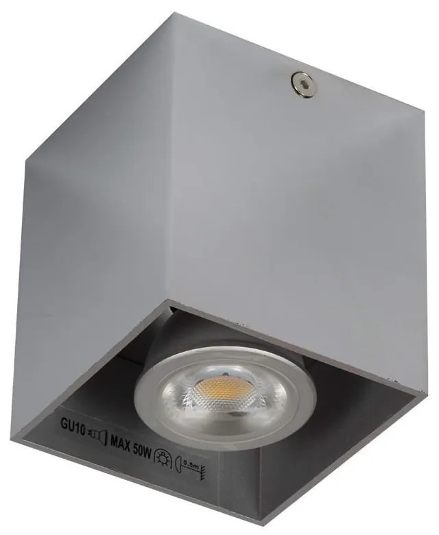 Φωτιστικό Οροφής - Σποτ Chrome 82x82x95 VK/03001/C VKLed Aluminium